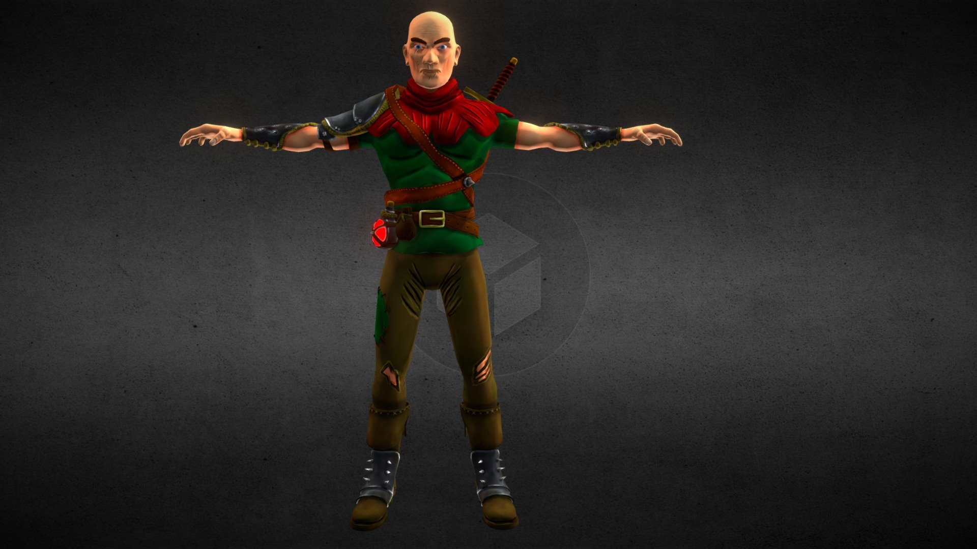 A stylized Bandit with Handpainted textures it has 2 UV layouts 2048 x 2048 and 1 of 1024 x 1024 ready for a video game made for a commission work for lylekgames.com/index.html

Inspired by various artworks I found on Pinterest like Artwork of Fable series and World of Warcraft fan art.

Full story here https://www.artstation.com/artwork/4DJ4n - Stylized Bandit - 3D model by paburoviii 3d model