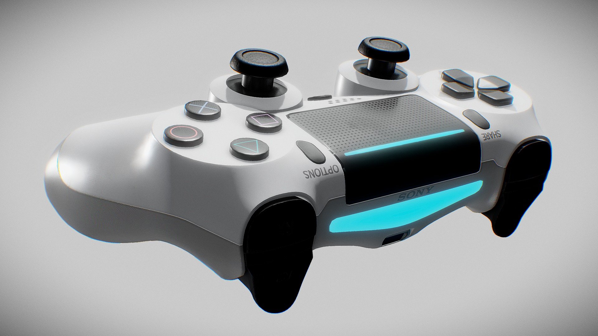 Test modeling - Dualshock4 - Download Free 3D model by TAIGA-ZOE 3d model