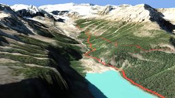 Lake Louise Hiking Trails hiking, elevationapi, banff-natinal-park, lake-louise