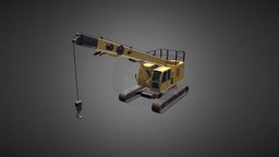 Crawler crane 01 logistics, crawler, crane, unreal-engine, crawler-crane-01, crawler-crane, unity, low-poly, industrial