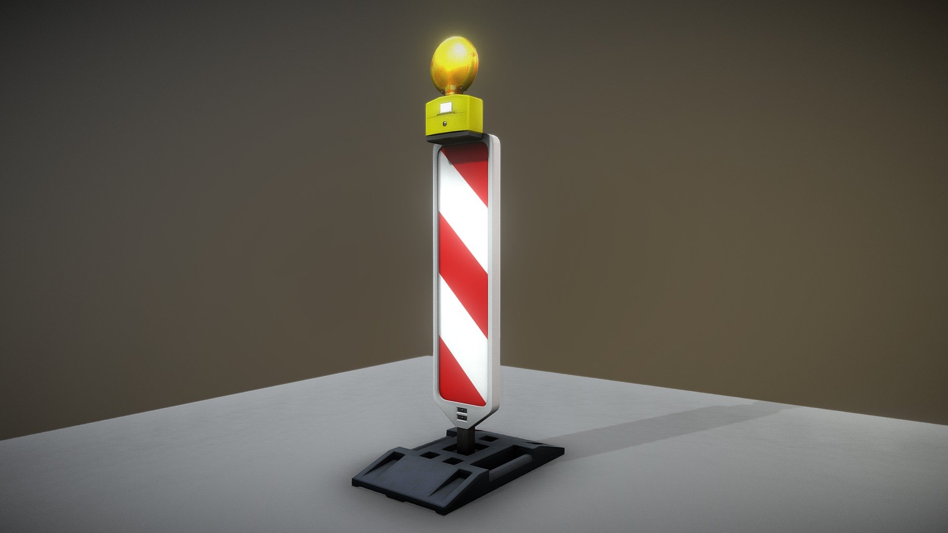 Eine Leitbake mit fußplatte.











Erstellt mit Blender 3d model