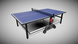Ping Pong Table lod, games, tabletop, sports, ready, table, 4k, ping, pong, pingpong, game