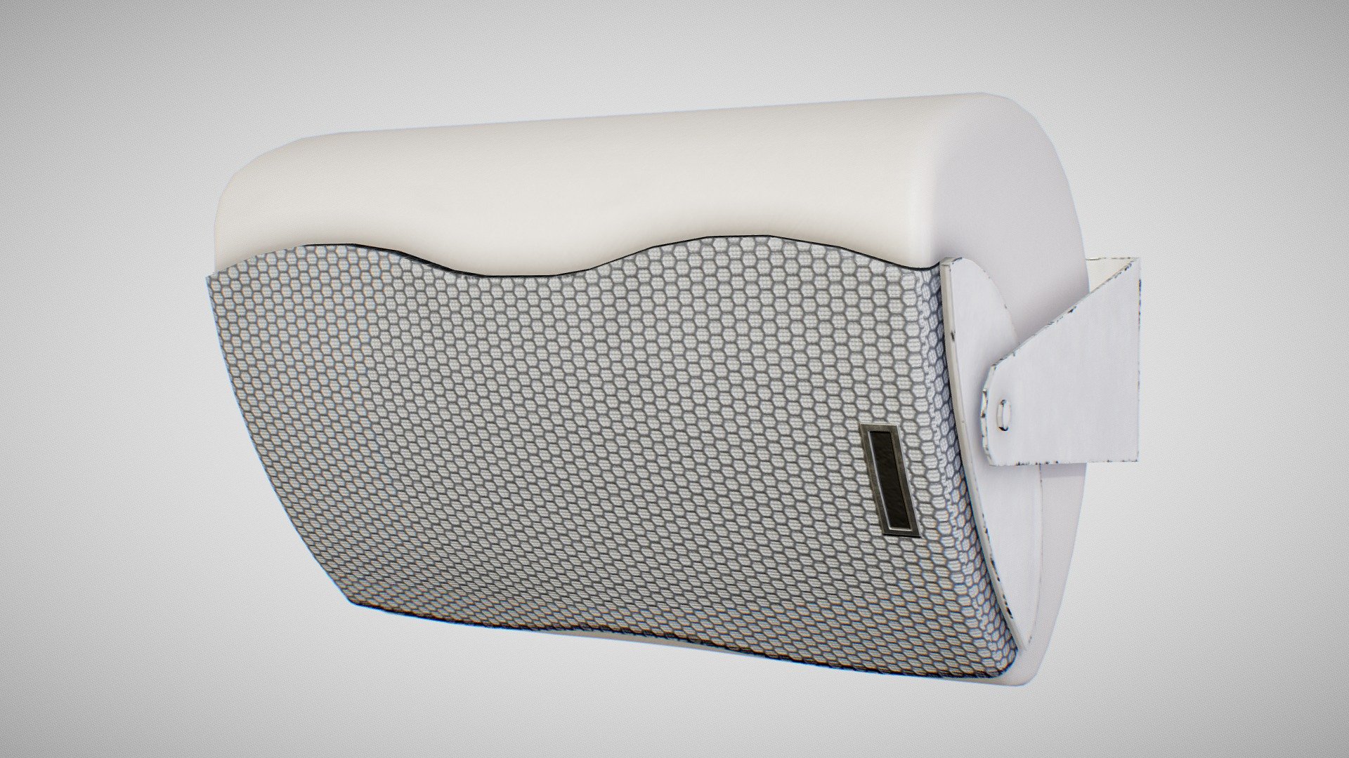 3D model of a wall-mounted speaker created using reference pictures 3d model