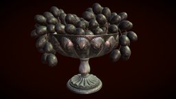 Victorian Fruitbowl victorian, dishes, grapes, victorianstyle, victorian-era