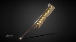 Mechanical Sword mechanical, glowing, emissive, heavysword, energysword, weapon, futuristic, anime, scifisword