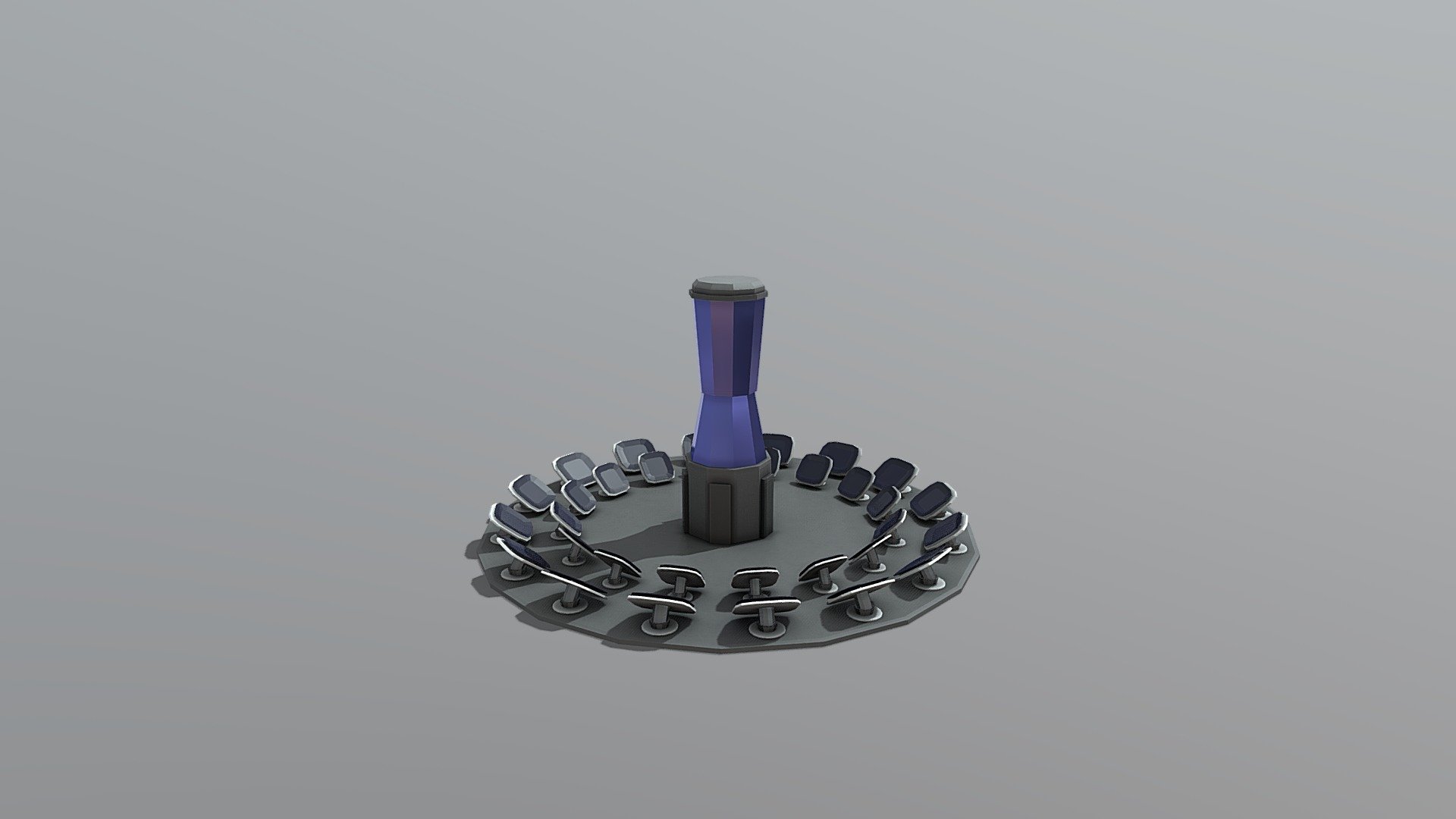 This is a Low Poly Solar Array I made in Blender and textured in Substance Painter for a small Project i'm Working on 3d model