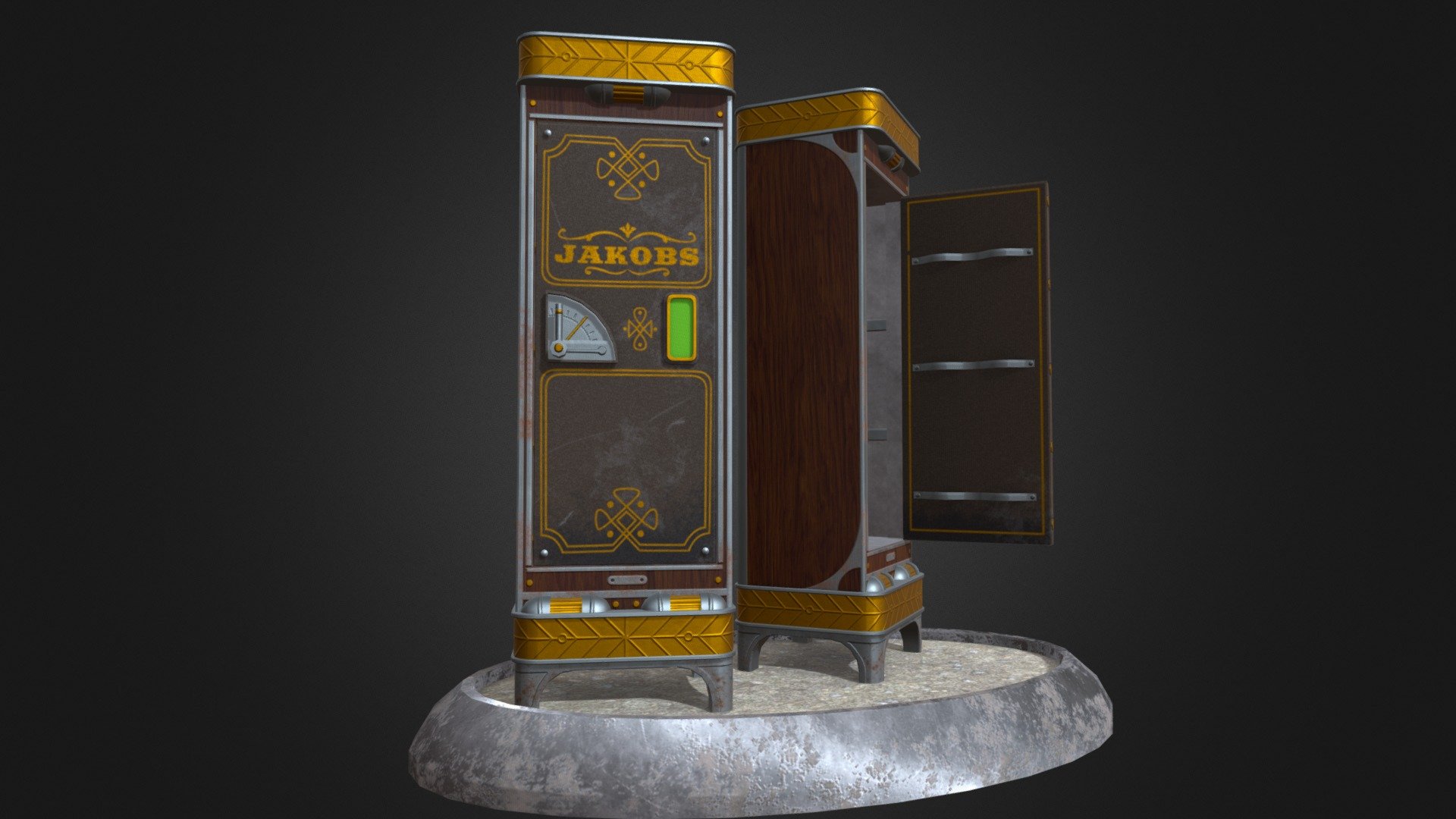 Safe model based on Borderlands 3 concepts - Borderlands 3 Jakobs safe - Download Free 3D model by imagineburner 3d model