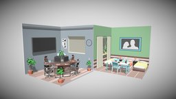 room 3 room, bathroom, furniture, interiorarchitecture, appartments, cartoon, game, house, city, decoration, interior, modular, simps