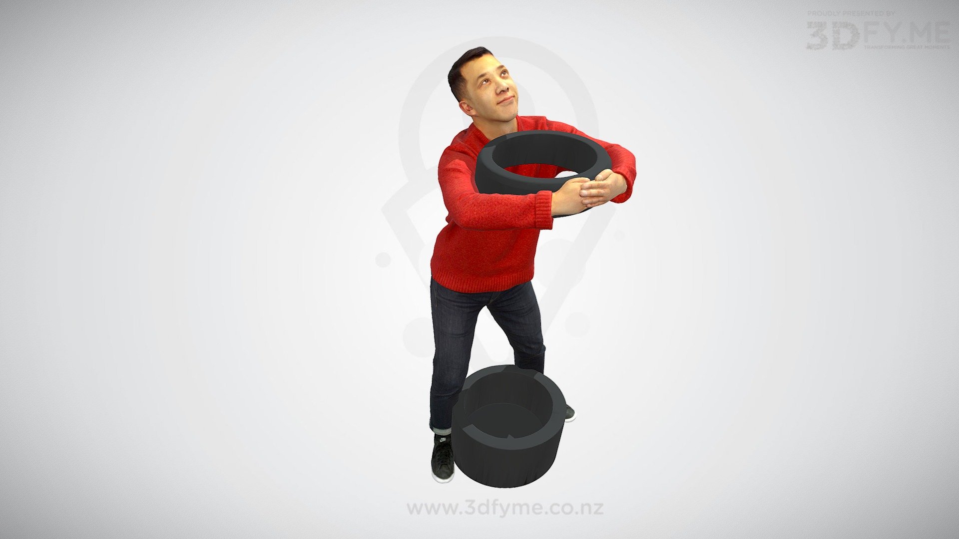 Human Penholder (Low Poly Scan & 3D-Print) - 3D model by 3Dfy.me New Zealand (@smacher2016) 3d model