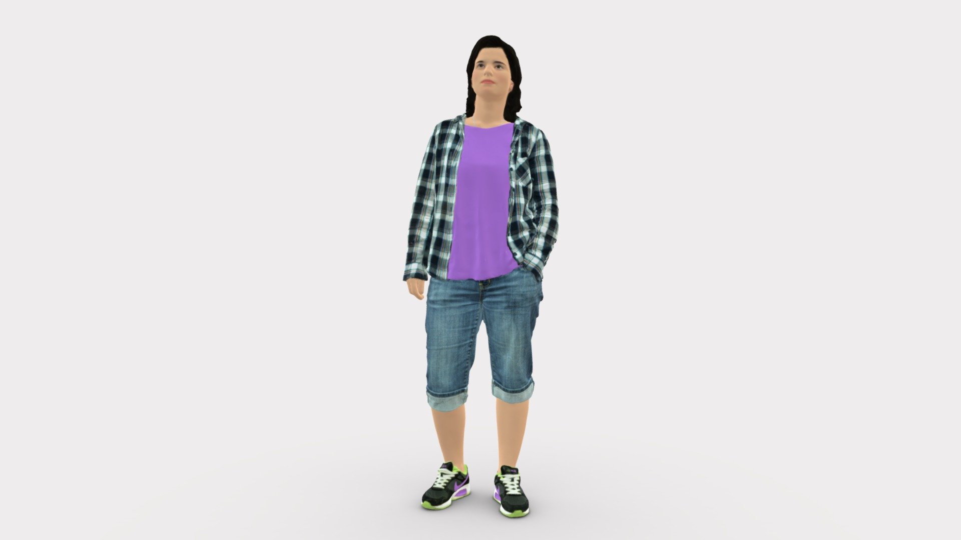 We provide unique 3d scanned models with realistic proportions for closeup and medium-distance views in artworks, paintings and classes. As well as architectural visualization projects.

Main features:




high-end realistic 3d scanned model;

realistic proportions;

highest quality;

low price;

saves you time for more time in landscaping and interiors visualization.

FEATURES 




3d scanned model 

Extremely clean

Edge Loops based

smoothable

symmetrical

professional quality UV map

high level of detail

high resolution textures

real-world scale

system unit: cm

TEXTURES 




Textural Resolution: 4096 x 4096

Color Map

The model is suitable for stereolithography 3d printing 

The model is also ready for fullcolour 3d printing - Woman In Pose 0266 - Buy Royalty Free 3D model by 3DFarm 3d model