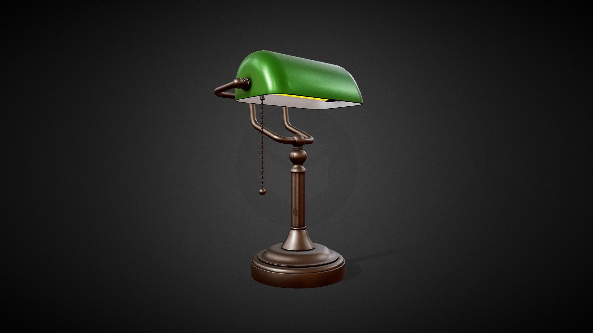 Tutorial here: https://www.youtube.com/@ninashaw-gameart

The model works perfectly in close-ups and high quality renders. It was originally modelled in Blender, textured in Substance Painter and rendered with Marmoset Toolbag 3.

What is in the archive: Blender 3; OBJ; FBX ; Textures

Textures formats: PNG (2K) - Bankers Lamp - Tutorial Included - Buy Royalty Free 3D model by ninashaw 3d model