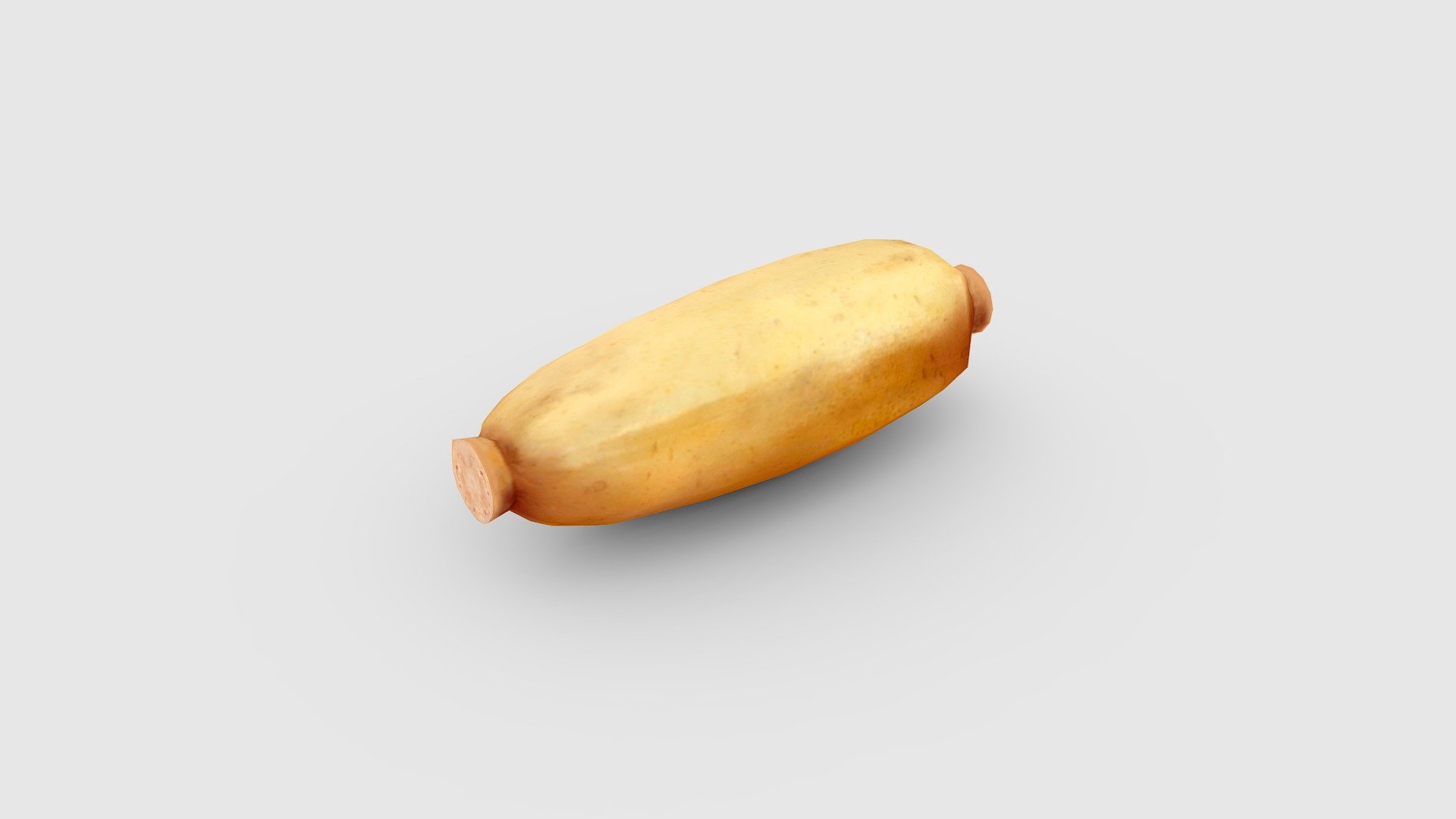 Cartoon lotus root Low-poly 3D model - Cartoon lotus root - 3D model by ler_cartoon (@lerrrrr) 3d model