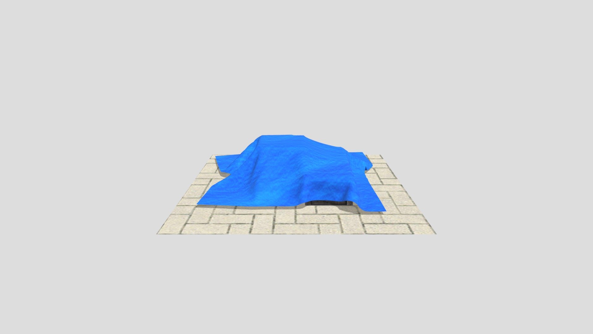 This is a 3d model of crates with a tarp covering them. made and textured in 3DS MAX 3d model
