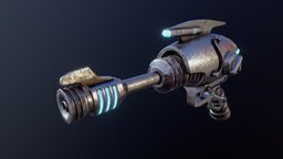 Fallout 3s Alien Blaster blaster, alien, blender3d, scifi, substance-painter