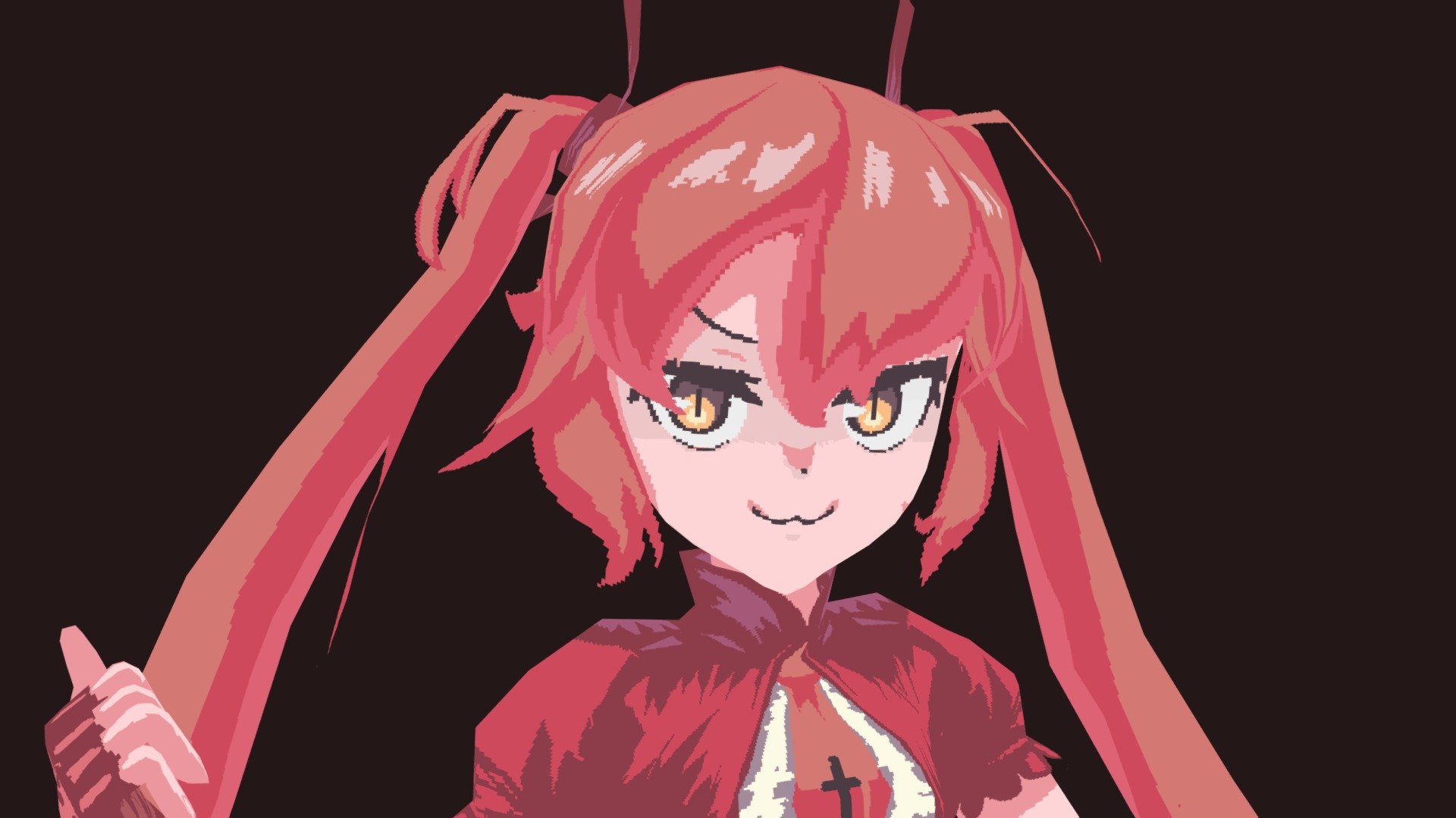 cute commission model for extra cool fren on twitter @plrusek, most of the pose was inspired by an ilustration by myself of the same chara, one of my fave drawings , check here: right here

missed the guittar but i think overall the chara looks nice imo, hopefully yall like it~~

have a good one frens~~ - The fervour - 3D model by chained_tan (@ch_fren) 3d model