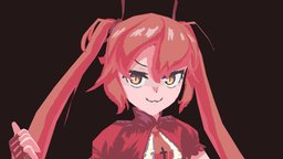 The fervour b3d, pixelated, low-poly, zbrush, fervour