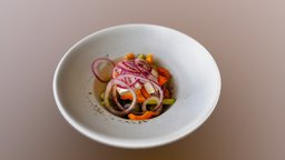 Vegetable salad Салат овощной food, plate, vegetable, salad, foodscan, food-scan, photogrammetry, vegetable-salad