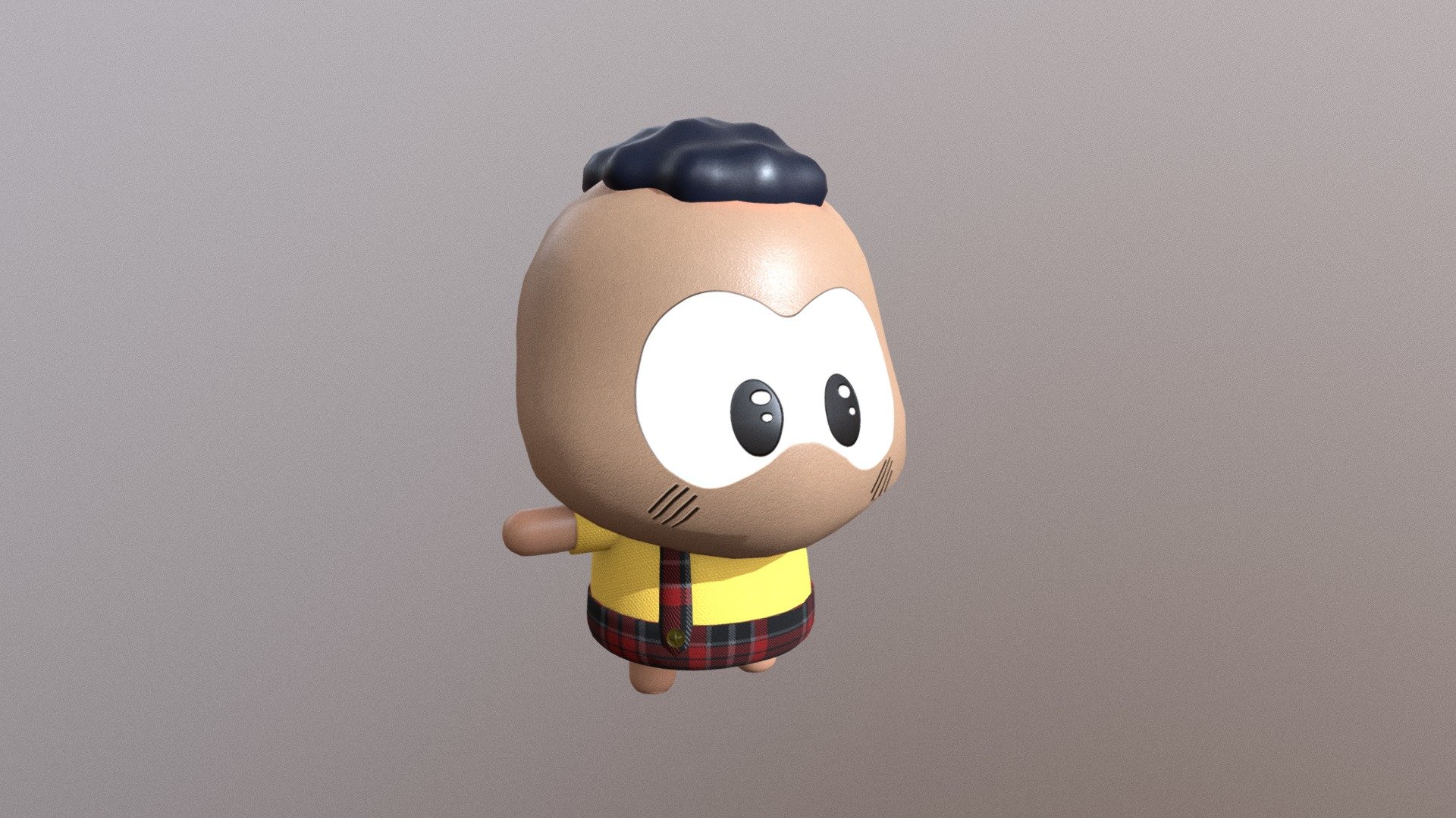 Personagem da Cultura Popular Brasileira, criação de Mauricio de Souza 3d model
