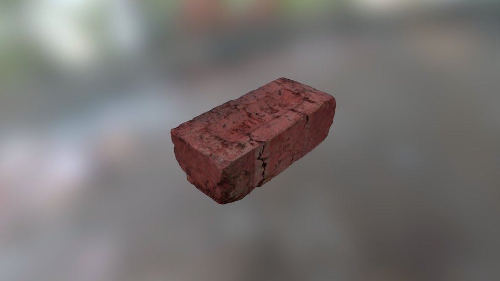 Scanned in two parts of roughly 40 photos and aligned manually - Red Brick - Download Free 3D model by James (@jimmy_jee) 3d model