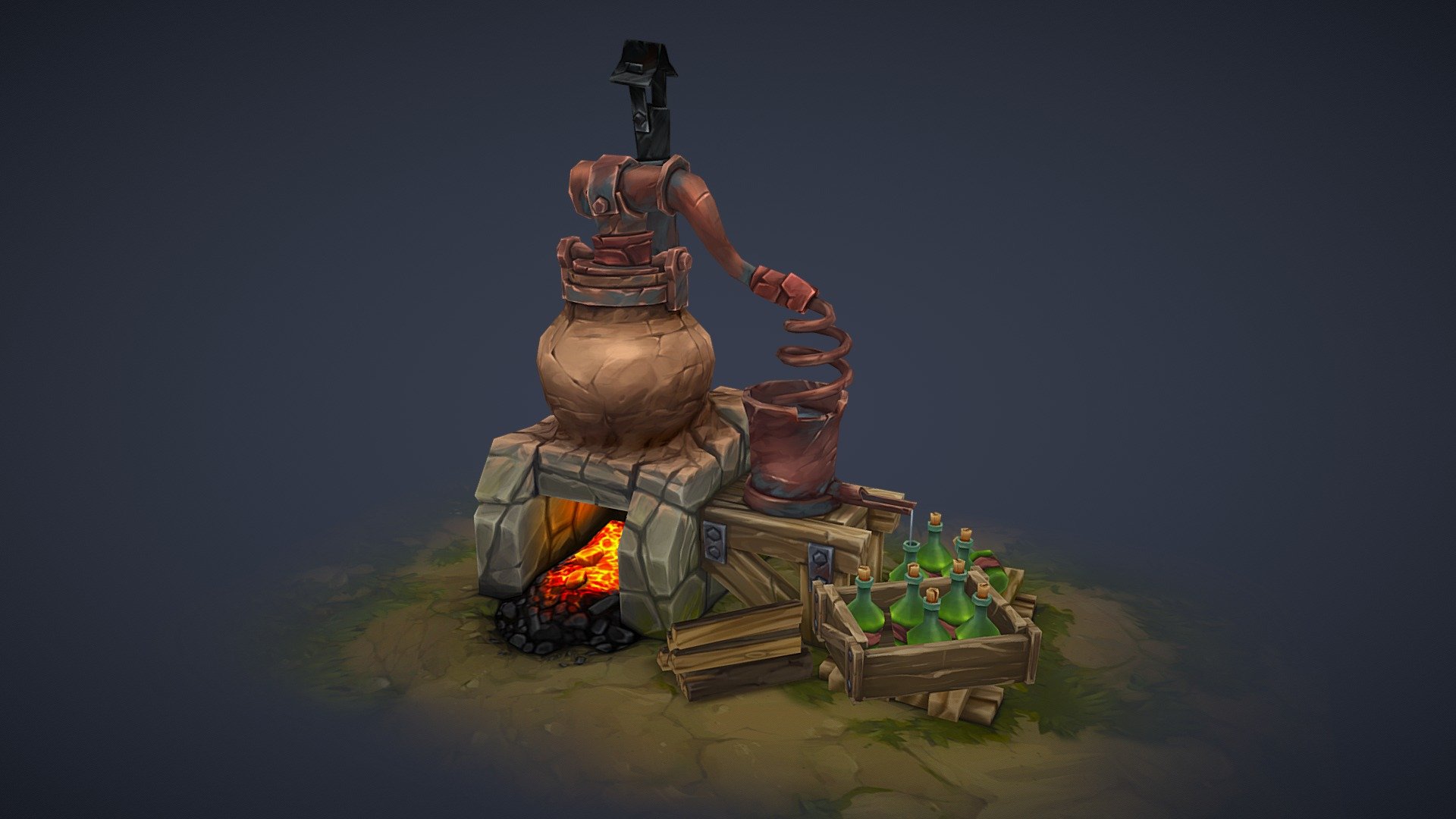 Last OutLander - Distiller - 3D model by Dima Ryazanov (@Dee_Line) 3d model