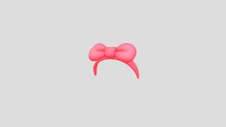 Headband005 Bow Headband hair, hat, little, style, prop, fashion, bow, knot, band, pink, tie, accessory, head, headdress, costume, wear, ribbon, headband, girl, cartoon, clothing, lady