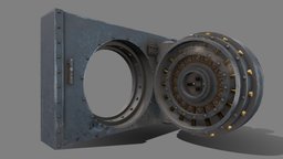 Bank vault | Armored Door | Low poly doors, vault, bank, low-poly-model, steel-door, lowpoly, door, steel, armored-door, bankvault, vaultbank, armoreddoor