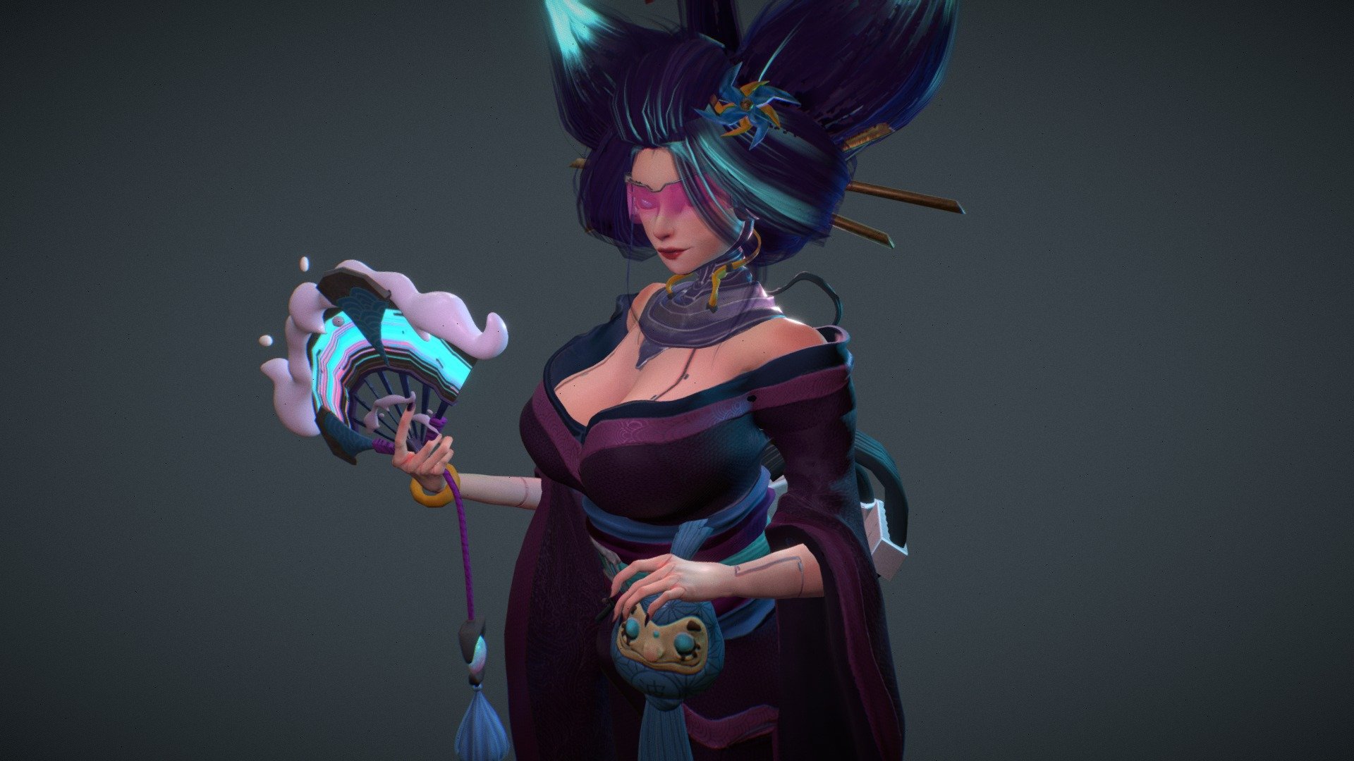 The character was made for the artstation competition &ldquo;Neo Tokyo
