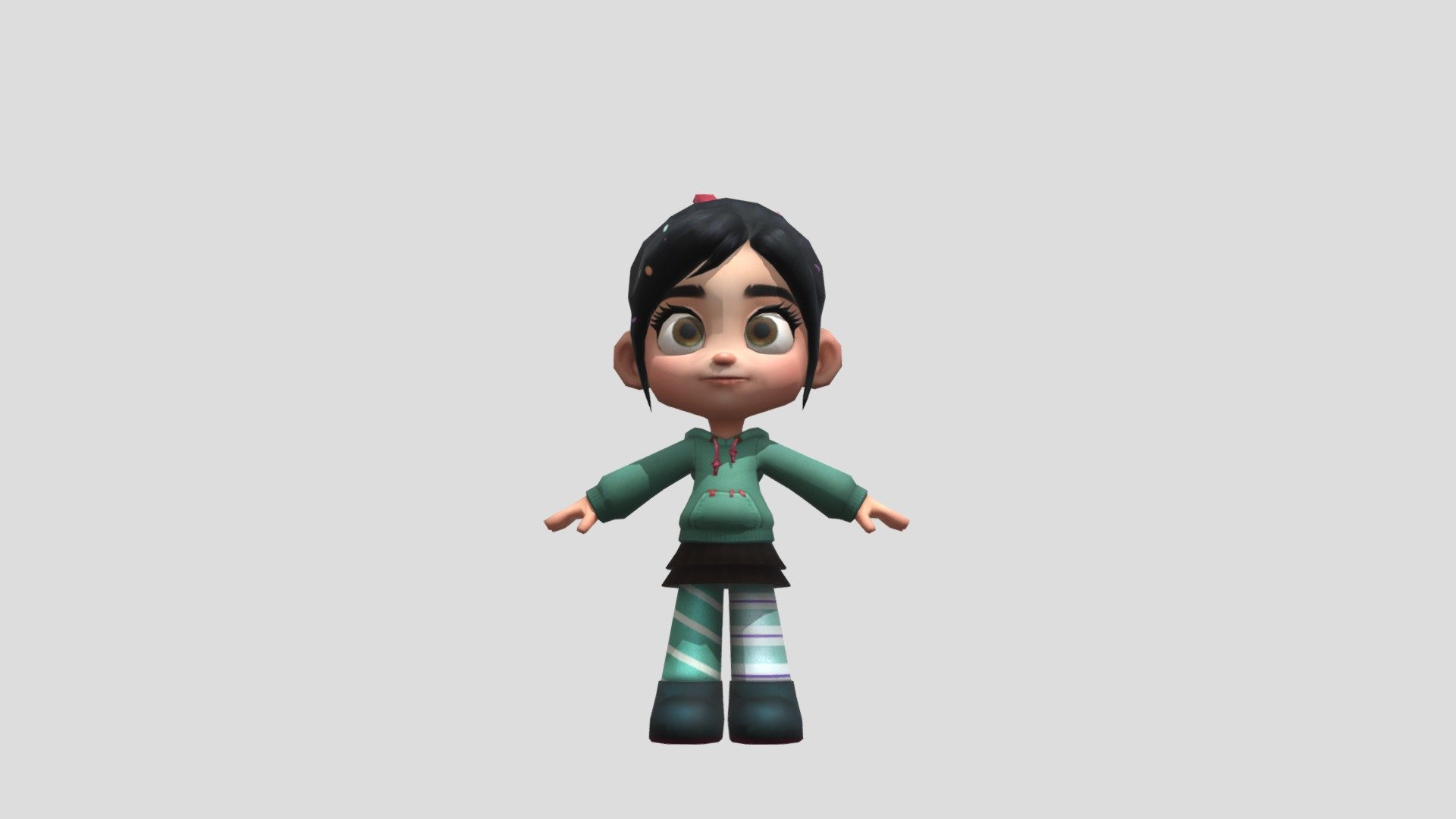 Vanellope - Download Free 3D model by danigamer495channel 3d model