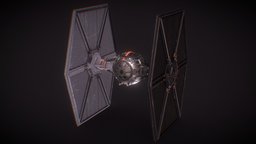Tie-Fighter spacecraft, tiefighter, starwars, sci-fi, space, spaceship