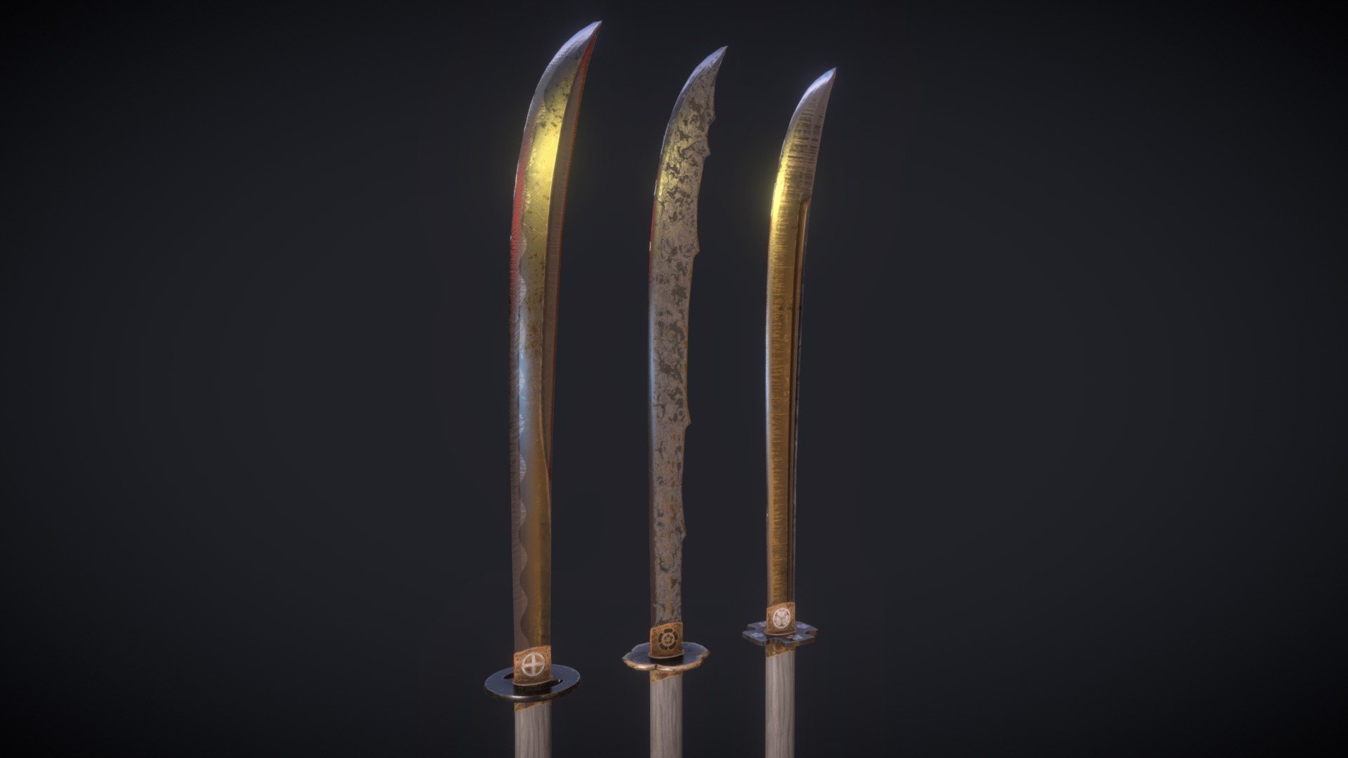 Release of my Custom Naginata Skins for the replacement of the bardiche for Mordhau. All the necessary files and a readme (that you shall READ!) are included in the zip file. I really hope you enjoy the Naginata Set and i wish yours a bloody good time with it. I already working on a complete Japanese Samurai/ Ninja themed Mod including Weapons, Armor, maps and many more things. Thank you! By Mary’s Revenge

Link to Mordhau Modding Group: https://discord.gg/kptXJ5w you have to assign letter’s to access the channels.

Link to my Discord Group: https://discord.gg/xSS5sEt feel free to join 3d model