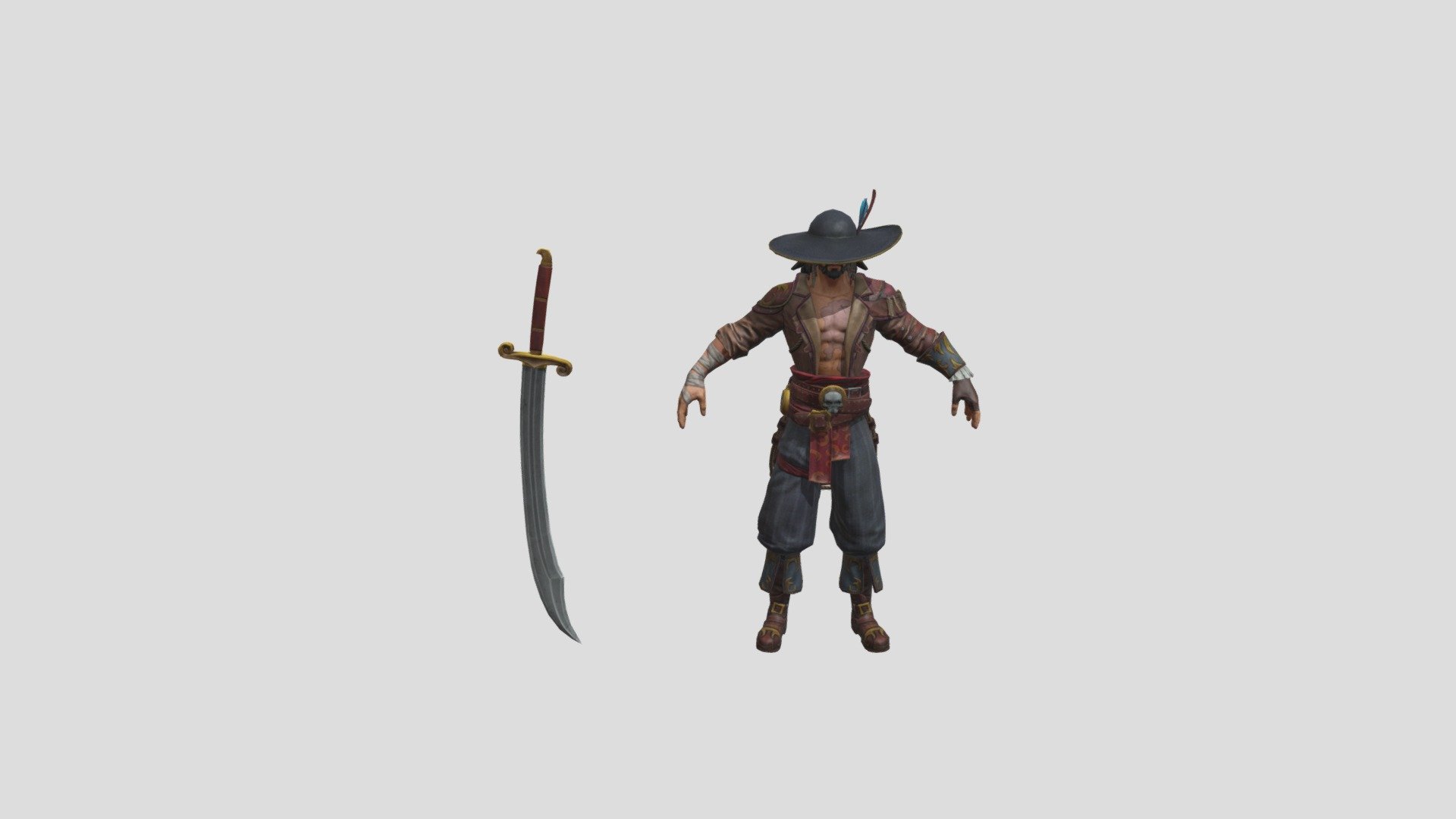 Product: Armored Male Ninja Includes: Custom designed ninja model for rendering and game engine application Interchangeable weapons and equipment Rigged biped bone system PBR and standard texture sets (See download file list) 4 texture color sets (Black/purple, brown/grey, green/gold and weight/beige) ----------------------------- 3D items: Shirtless base body, shirt, sword, sword strap, knife, throwing dagger, hip plates, shoulder guards, 2 unique ----------------------------- Functionality: The 3d ninja model is rigged to the standard max biped. Additional bones are included for belt flaps. Twist bones are used to improve model flexibility. Morphers are used to control face expression and improve the fit of clothing and equipment. ----------------------------- Intended for game/realtime/background use. Not intended for Subdivision. Thank you for browsing! Please click on my user name to see my full selection of 3D models. BrushWolfDesign - 2015 - 3D model Samurai Ninja - 3D model by sivappdev 3d model