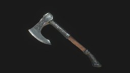 Viking Axe fanart, assets, viking, ubisoft, assassinscreed, game-ready, blender-3d, vikings, viking-axe, weapon-3dmodel, assassins-creed, fantasyweapon, axe-weapon, weapon, game, gameart, axe, gameasset, fantasy