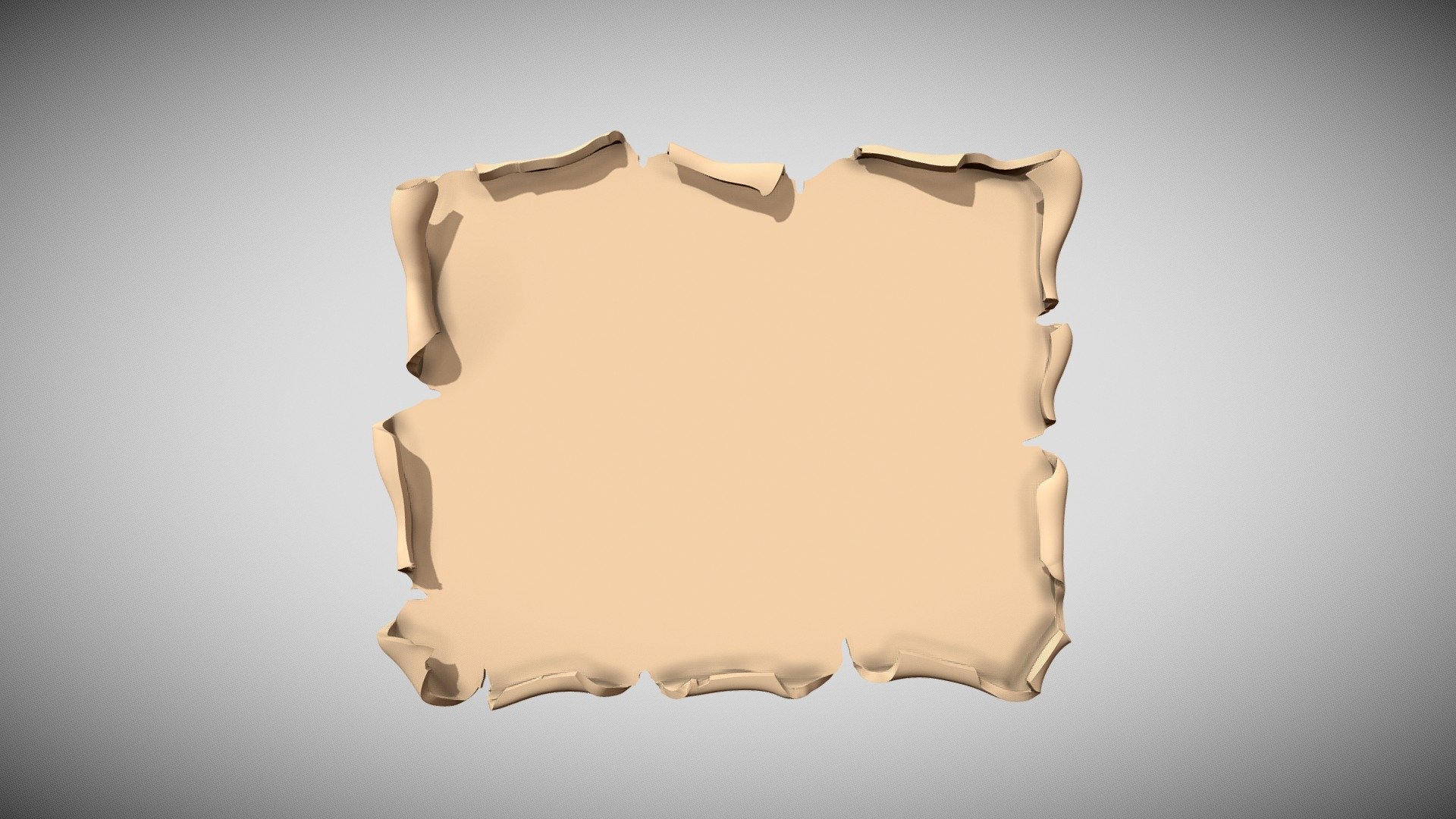 size is 70/80mm or whatever you customize.

printable plate imitating papyrus or old paper - signboard - papyrus - Buy Royalty Free 3D model by spartankaKst 3d model