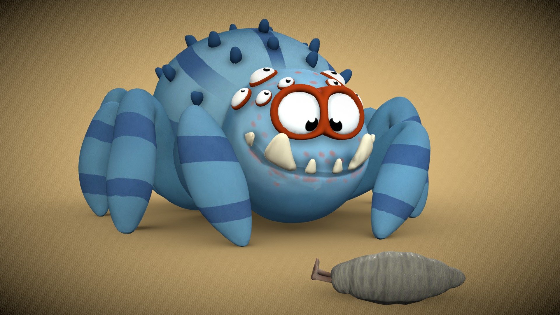 🕷🕸Howest DAE Cute Creature Workshop assignment🕸🕷

Softwares used: Zbrush,Maya,Substance Painter,Blender ans Photoshop.

Based on Tomek Larek’s concept - Cute Spider | CCW - Download Free 3D model by Daniils Bobers (@Daemonelix) 3d model