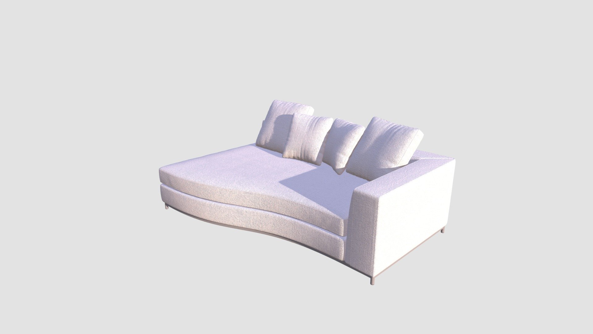 Highly detailed 3d model of sofa with all textures, shaders and materials. It is ready to use, just put it into your scene 3d model