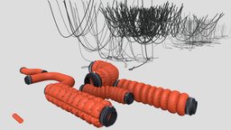 well made 3d cables and wires architectural, electronics, furniture, wire, cable