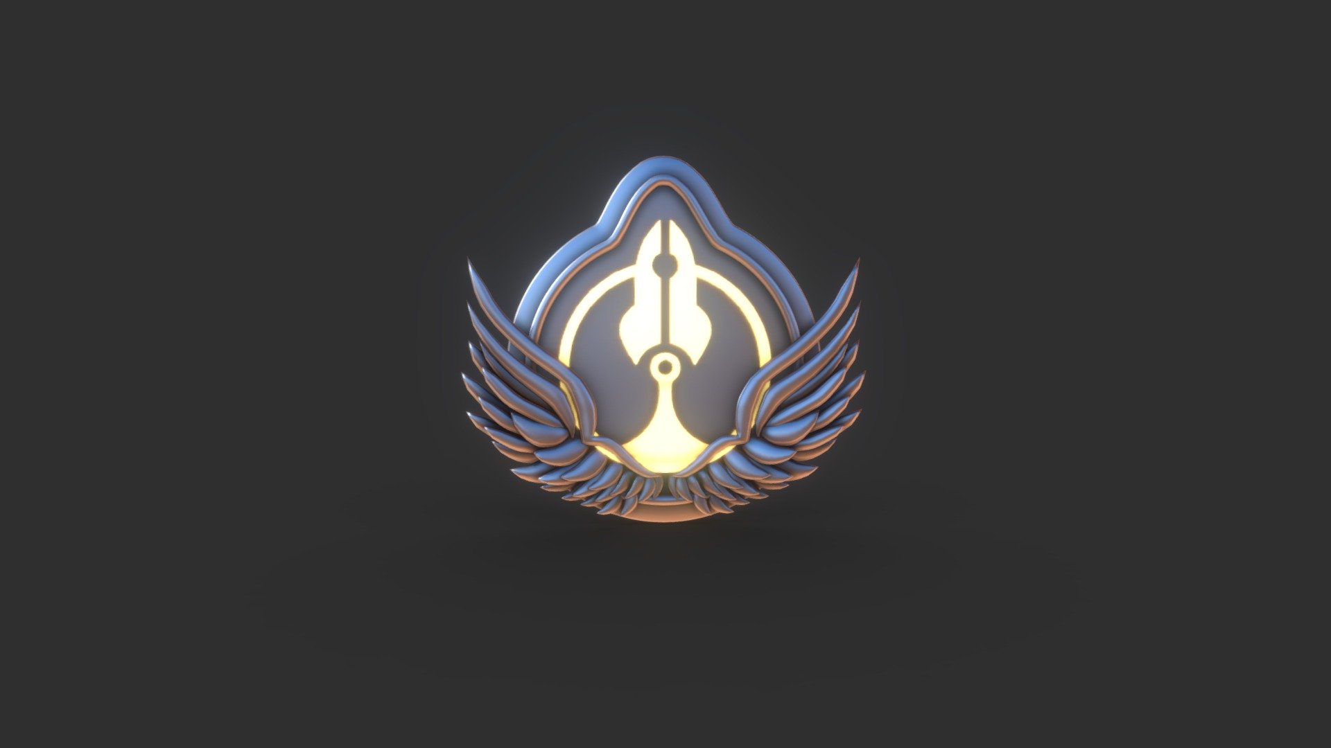 Platinum Digitalnauts Badge - 3D model by NVWilson 3d model