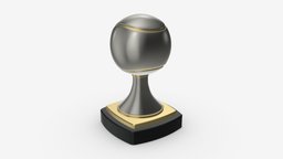 Trophy tennis ball champion, award, trophy, winner, victory, tennis, prize, achievement, success, 3d, pbr, ball
