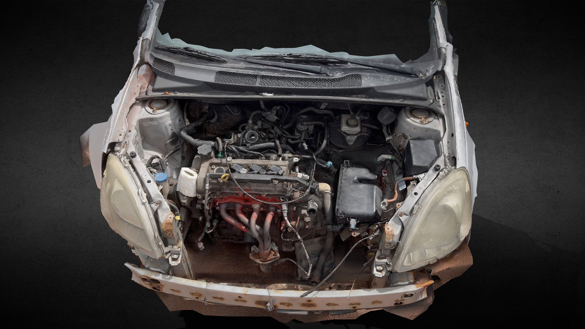 maps 8k: diffuse
maps 4k: roughness, nrm, bump, ao - car hood front burned photoscan - Buy Royalty Free 3D model by looppy 3d model