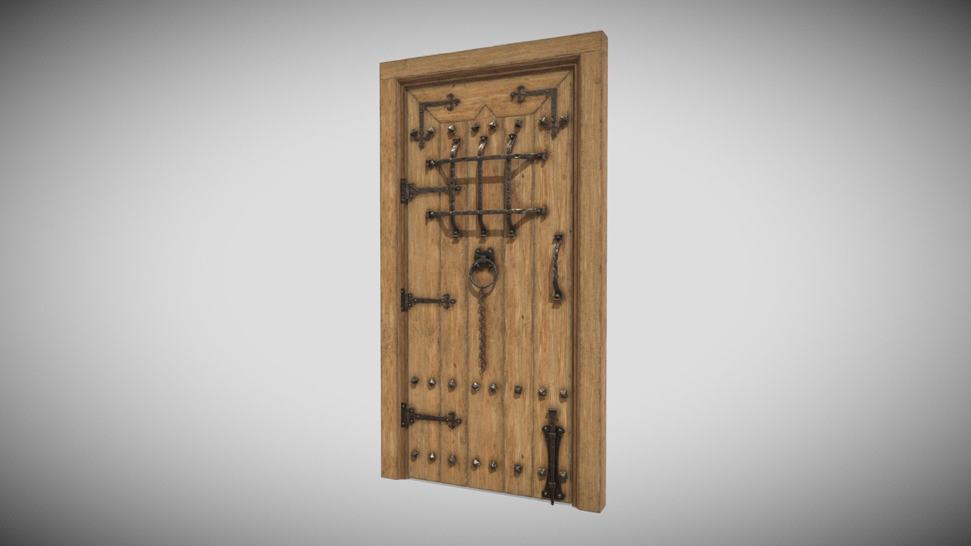 2 Material PBR Metalness 4k (png) - Door - Portonaccio - Buy Royalty Free 3D model by Francesco Coldesina (@topfrank2013) 3d model