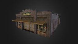 Retro City Pack Building 09 retro, unity3d, architecture, 3dsmaxpublisher, building