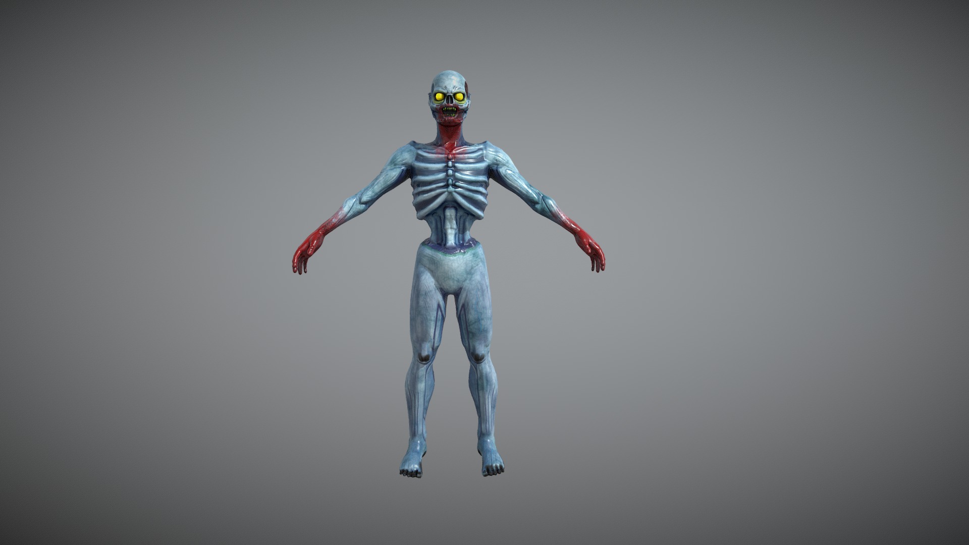 Here is a zombie with a comic book style to him - Zombie - Download Free 3D model by YouKnowWho 3d model
