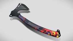 Axe tools, wapons, toolset, wapon, axe-weapon, axe-lowpoly