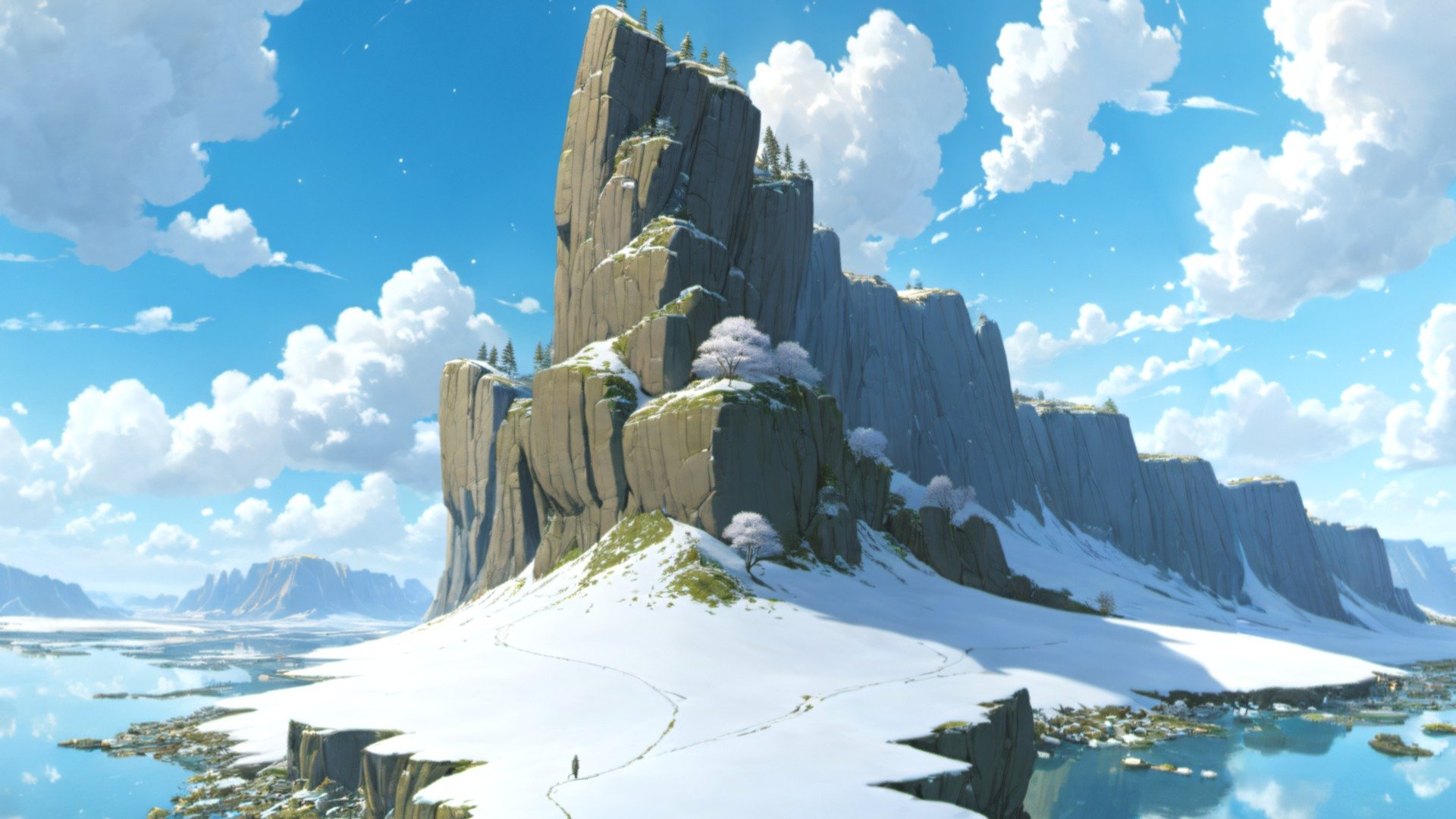 This is an 8k resolution (8192 x 4096) HDRI equirectangular panorama which will help you create 360 degrees Cartoony and Stylized landscapes in different 3d software (Blender, Unreal Engine, Unity, 3dMax and many others). It is perfect for games, virtual reality, 3d renders, movies etc. The image was created with AI and edited in different 2d and 3d software to improve quality, remove seams and make it perfect for any 3d or 2d Cartoon/Stylized project.

The image comes in 2 formats: .hdr and .jpg - HDRI Cartoon Panorama F - Buy Royalty Free 3D model by Ionut81 3d model