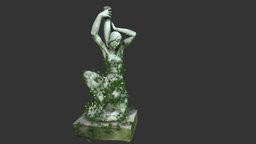 Statue 003 plant, plants, 3d-scan, rocks, vines, escultura, statue, estatua, stones, baroque, scupt, scupture, angle, statues, fontana, realitycapture, architecture, photogrammetry, asset, stone, gameasset, free, rock