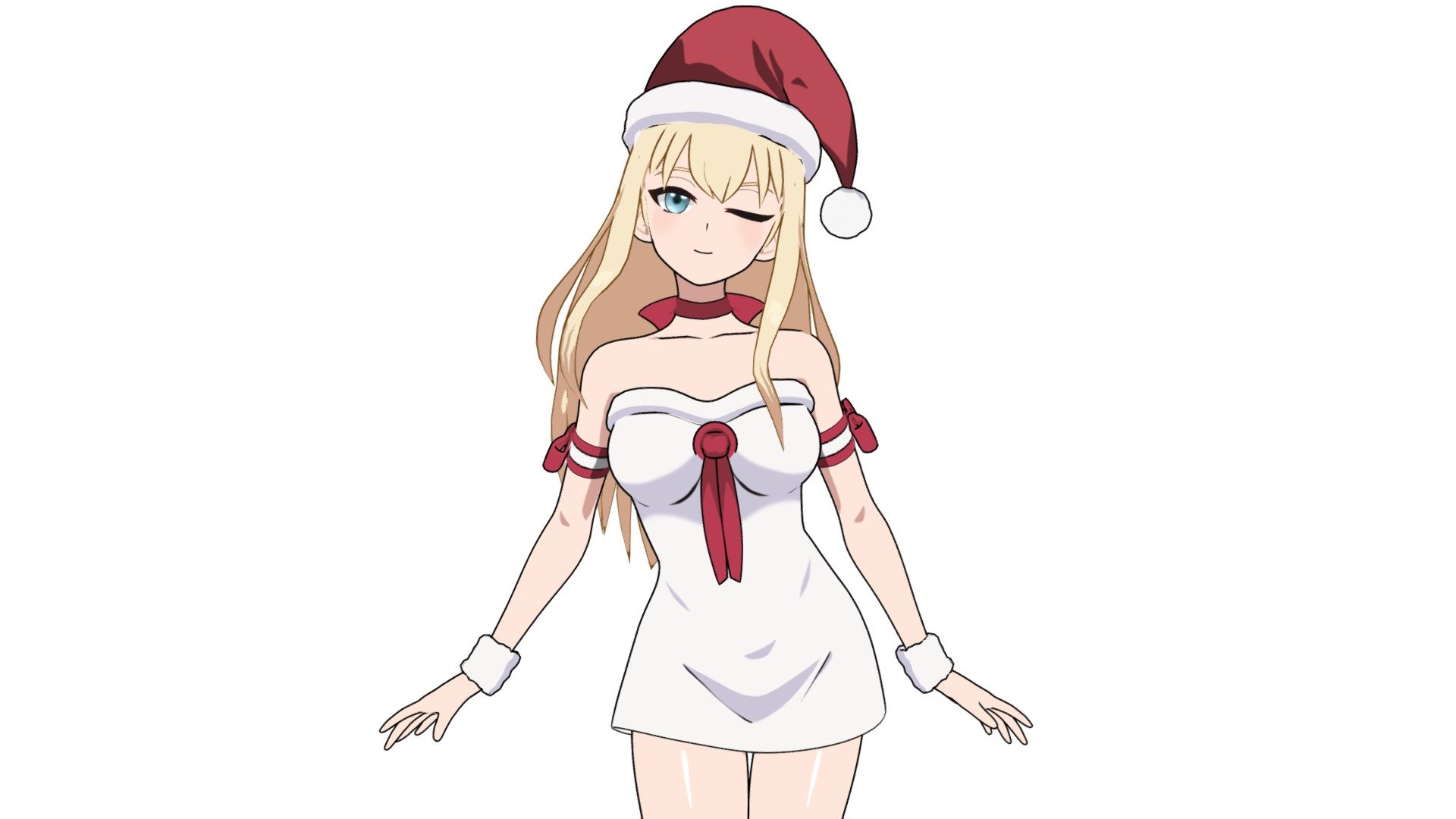 Immerse yourself in the Christmas magic with this charming 3D model of a girl noel. 
Adorned in festive attire and radiating joy, she's perfect for adding a touch of holiday spirit to your virtual project. 
Ideal for animations, games, or digital decorations during the festive season.

Contains:




.Blend

.Textures

.Rigged(Face and Body)

On/Off outline/solidify material

No Shader

 - Mrs.Claus - Anime girl - Buy Royalty Free 3D model by LessaB3D 3d model