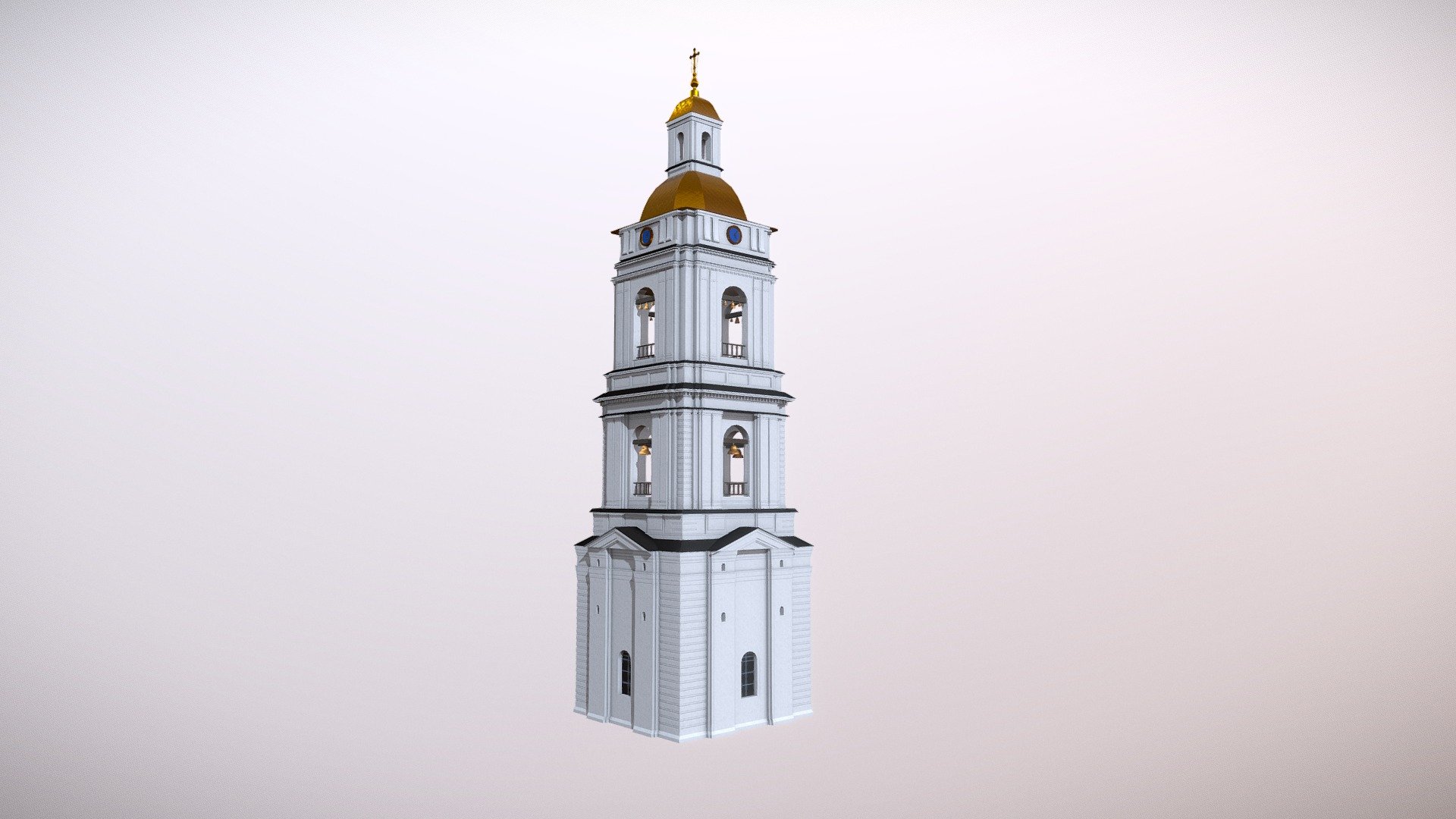Bell Tower - 3D model by lirend 3d model