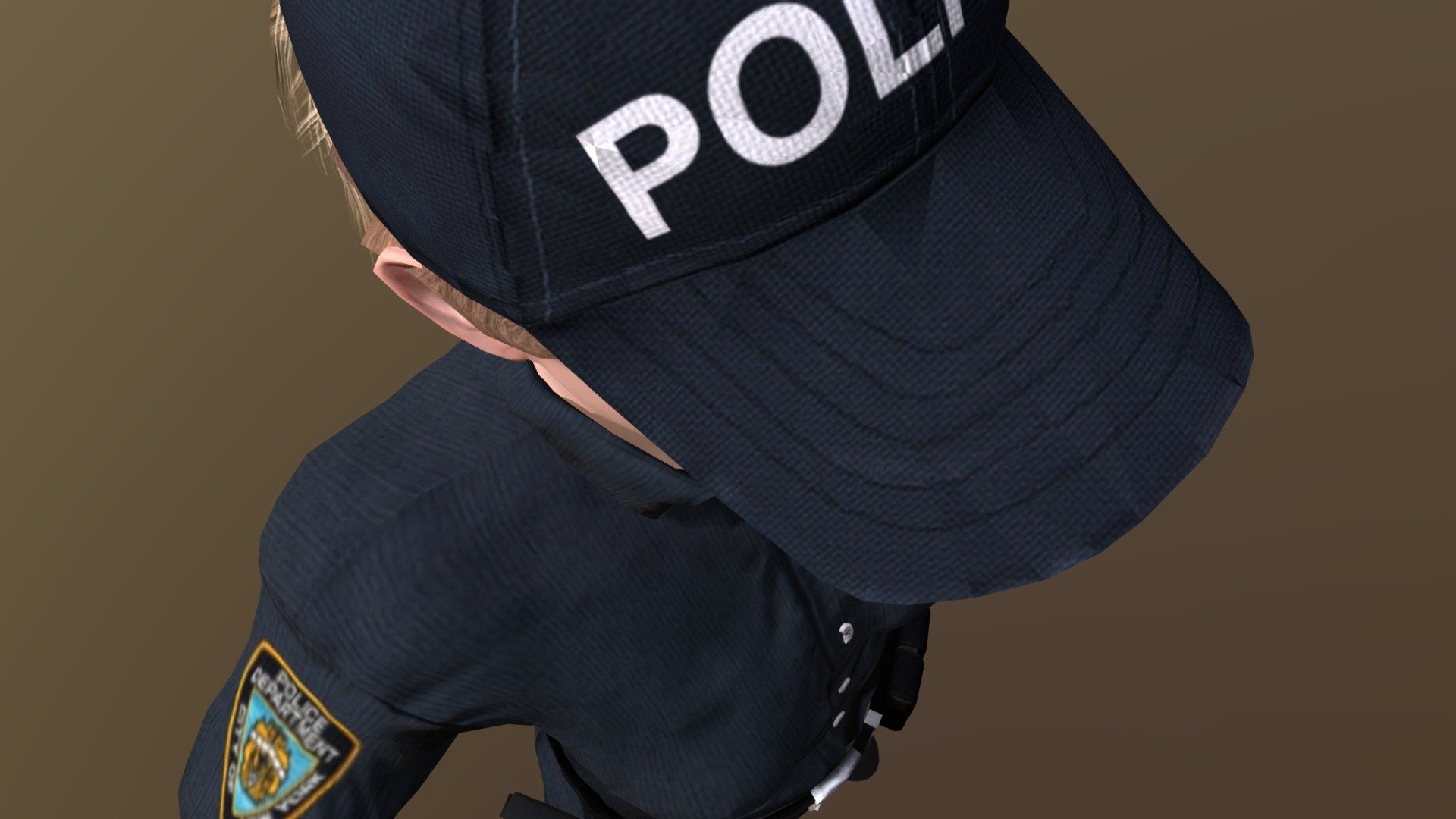 Police Woman - Police Woman - 3D model by MrVr 3d model