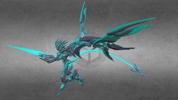 Zephexeer 3dcoat, mecha, mechanical-knight, blender, fantasy, robot