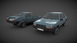 Renault Broadway 9, renault, broadway, substancepainter, 3d, blender, vehicle, blender3d, model, car, 3dmodel, renault9
